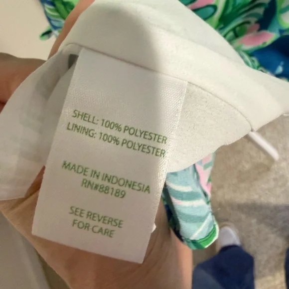 Lilly Pulitzer Large Pamela Shift Dress in Macaw Blue Coconut - Picture 4 of 5